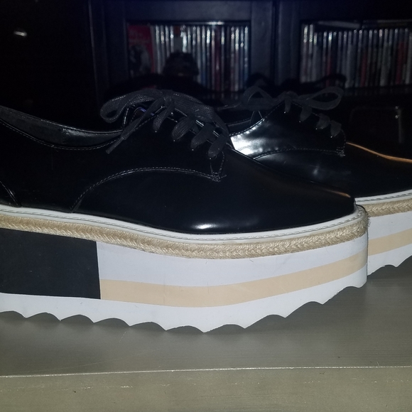 NWOT! MANGO Contrast Platform Size 39 Shoes - Picture 4 of 16